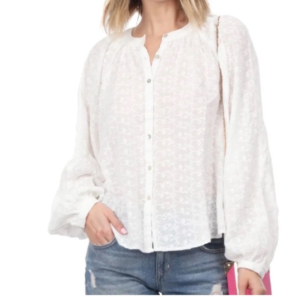 Free People Long Sleeve Button down - Picture 2 of 3